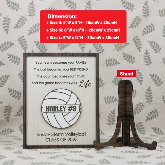 Personalized Volleyball Senior Plaque & Gift | Personalized  Gift - Image 2