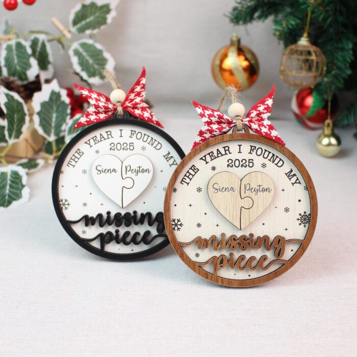 Personalized “The Year I Found My Missing Piece” Ornament | Personalized Ornament