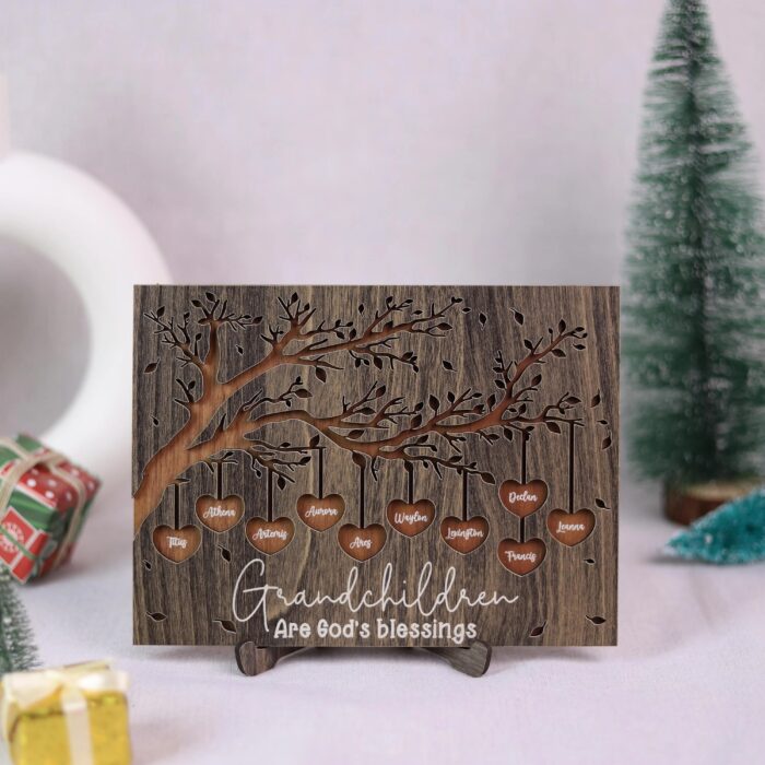 Personalized “Grandchildren Are God’s Blessings” Sign | Personalized Sign