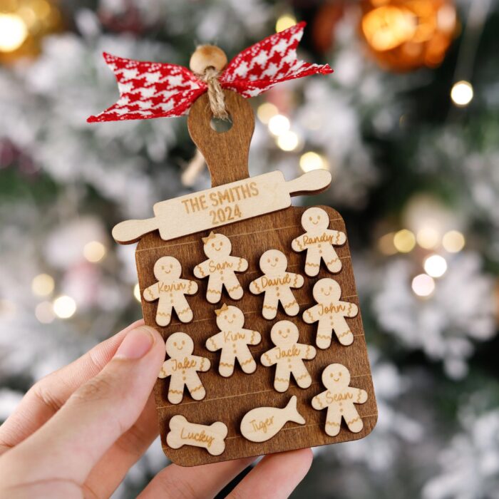 Personalized Gingerbread Tray Ornament | Personalized Ornament - Image 9