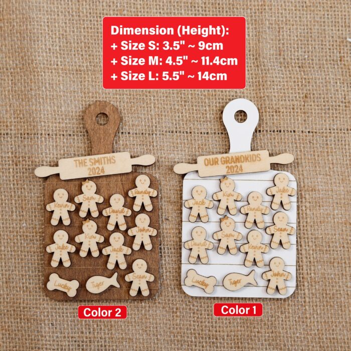 Personalized Gingerbread Tray Ornament | Personalized Ornament - Image 2
