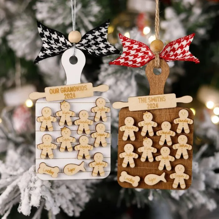Personalized Gingerbread Tray Ornament | Personalized Ornament | Woodhug