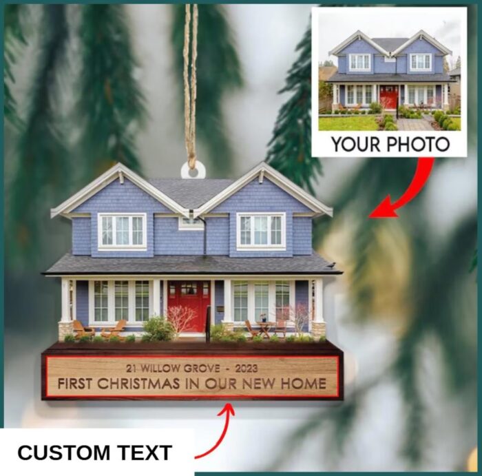 Personalized First Christmas in Our New Home Ornament | Personalized Ornament - Image 4