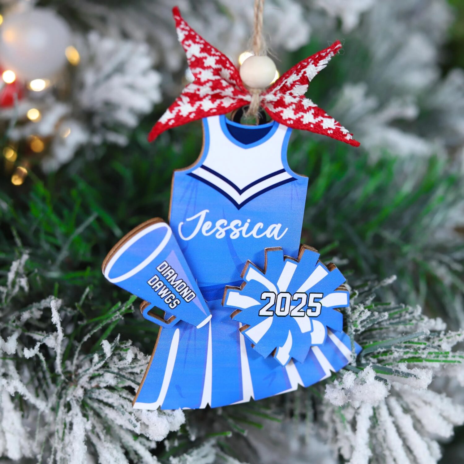 Personalized Cheerleader Christmas Ornament | Personalized Ornament - Image 4