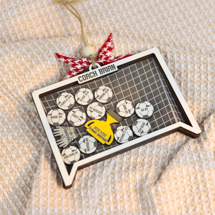 Personalized Soccer Coach Team Ornament | Personalized Ornament - Image 5