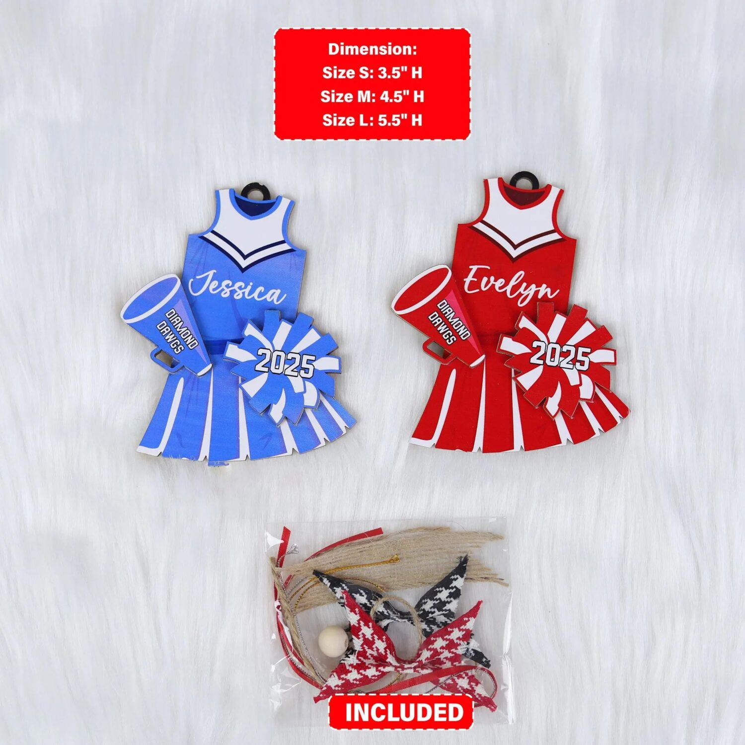Personalized Cheerleader Christmas Ornament | Personalized Ornament - Image 2