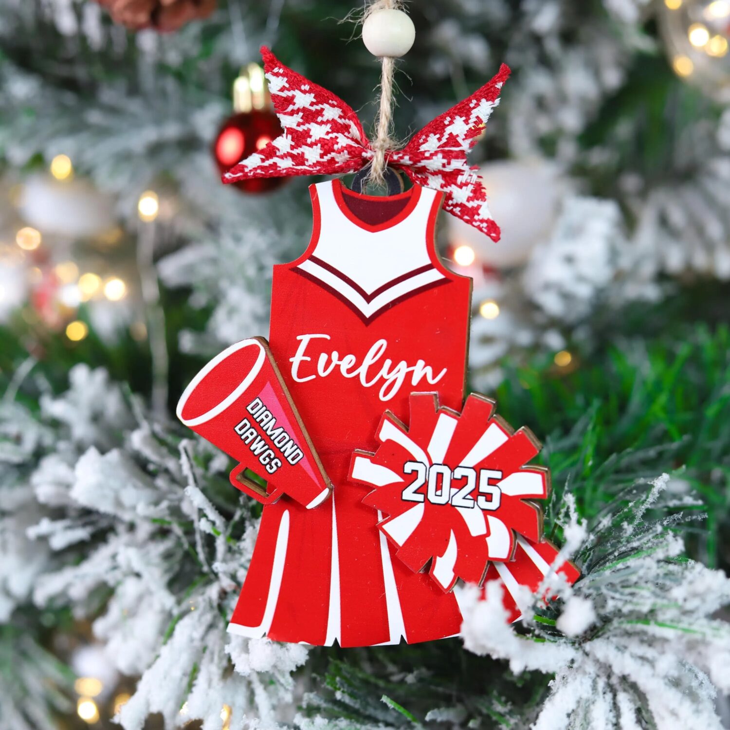 Personalized Cheerleader Christmas Ornament | Personalized Ornament - Image 5