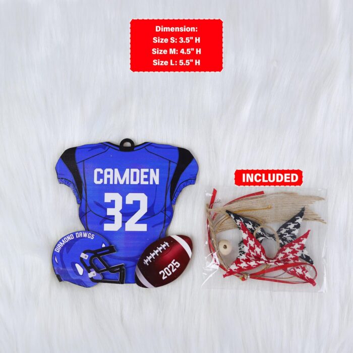Personalized Football Christmas Ornament | Personalized Ornament - Image 2