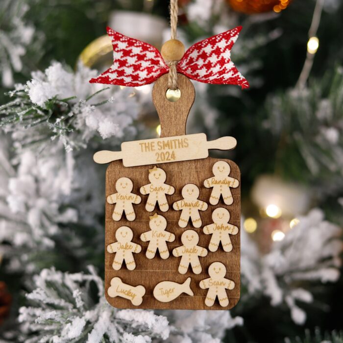 Personalized Gingerbread Tray Ornament | Personalized Ornament - Image 10