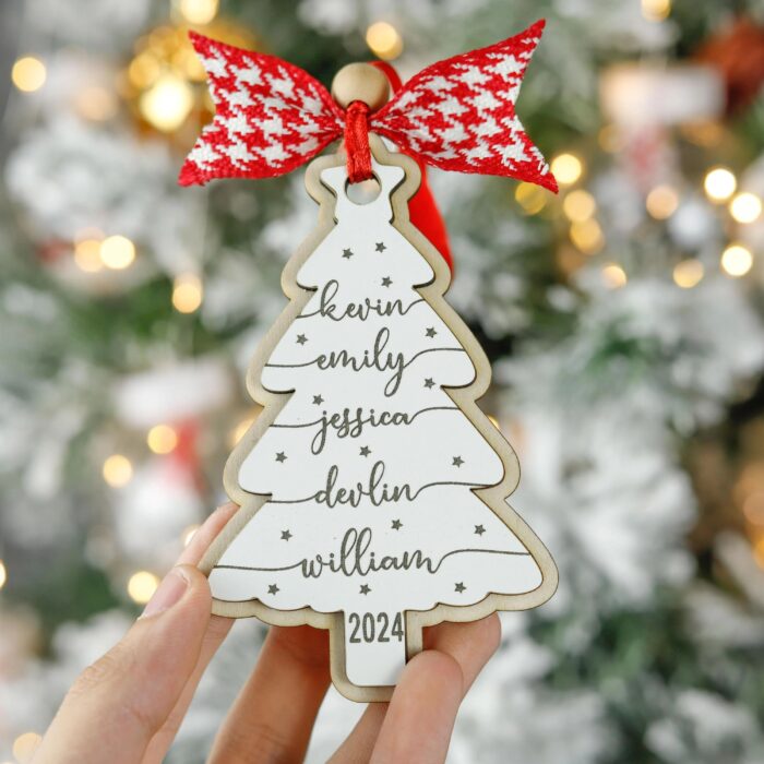 Personalized Grandkids & Pets Name Christmas Ornament | Personalized Ornament - Image 9