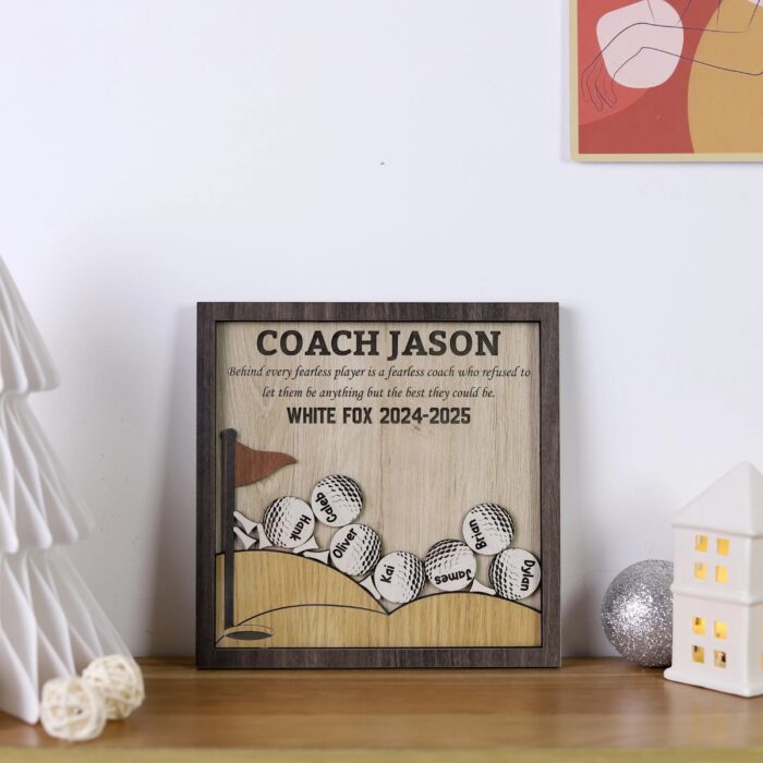 Personalized Golf Coach Shaker Sign | Personalized Sign - Image 7