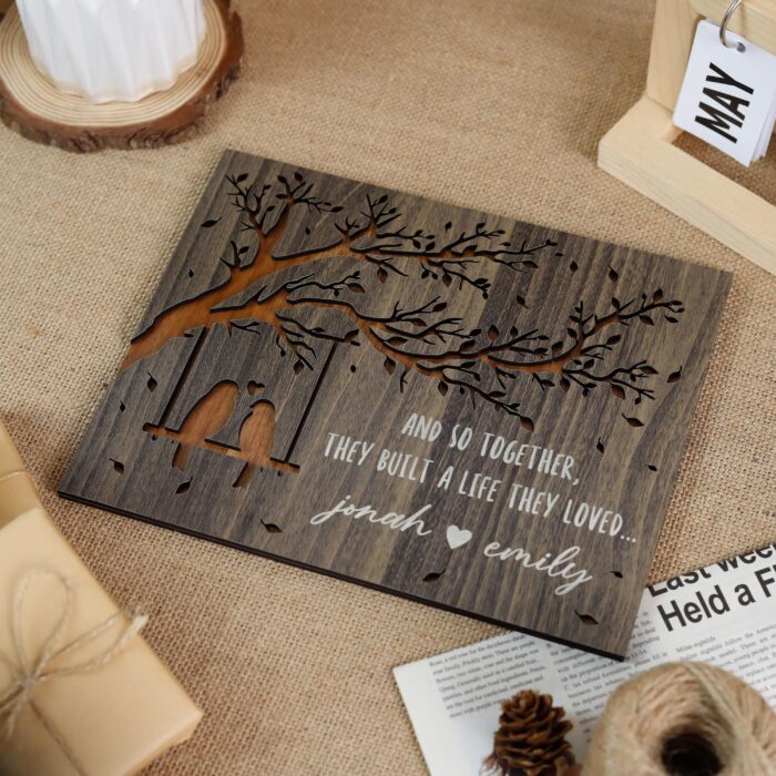Personalized Love Birds Couple Plaque | Personalized Gift - Image 6