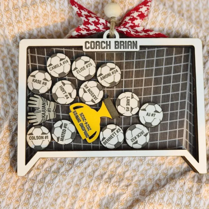 Personalized Soccer Coach Team Ornament | Personalized Ornament