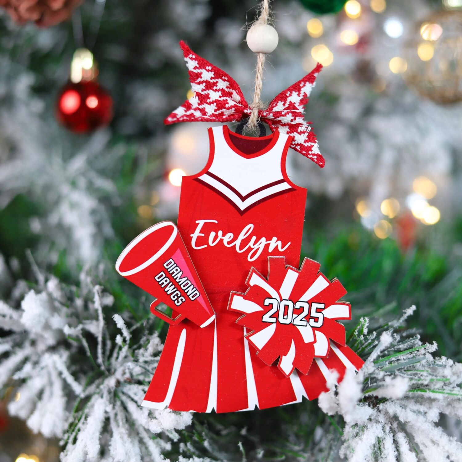Personalized Cheerleader Christmas Ornament | Personalized Ornament - Image 10