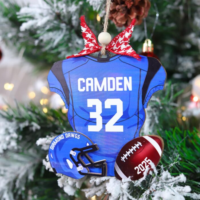 Personalized Football Christmas Ornament | Personalized Ornament - Image 8