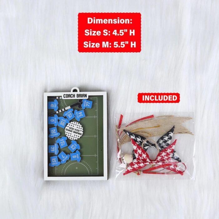 Personalized Field Hockey Christmas Shaker Ornament | Personalized Ornament - Image 2