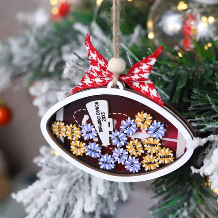 Personalized Football Cheerleader Shaker Ornament | Personalized Ornament - Image 10