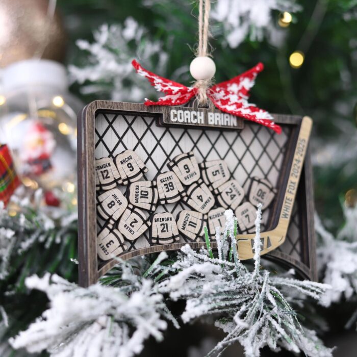 Personalized Ice Hockey Jersey Shaker Ornament | Personalized Ornament - Image 10