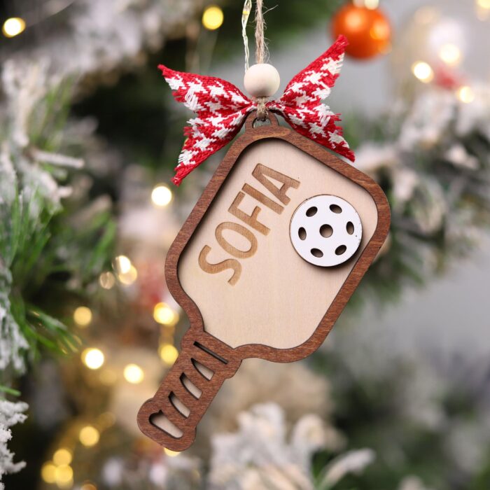 Personalized Pickleball Paddle Christmas Ornament| Personalized Ornament - Image 8