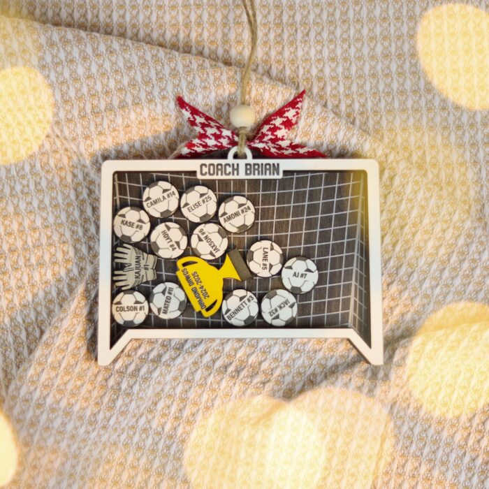 Personalized Soccer Coach Team Ornament | Personalized Ornament - Image 7
