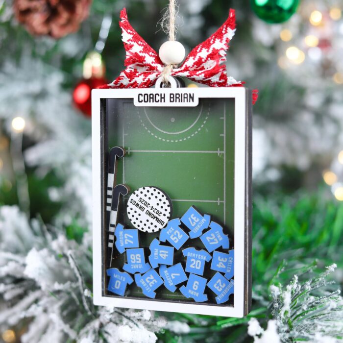 Personalized Field Hockey Christmas Shaker Ornament | Personalized Ornament - Image 8