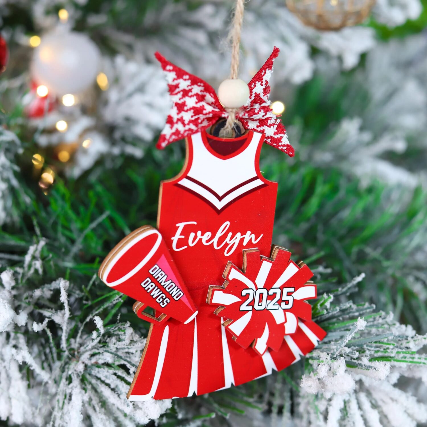 Personalized Cheerleader Christmas Ornament | Personalized Ornament - Image 11