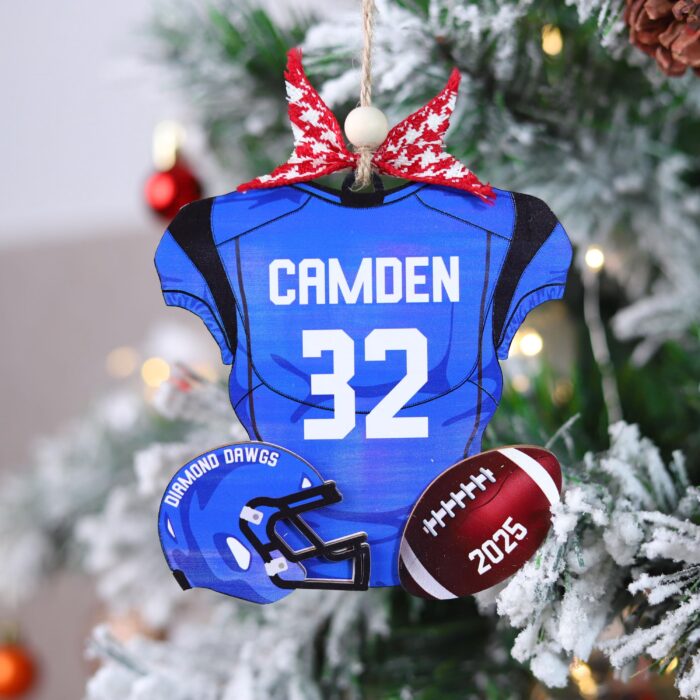 Personalized Football Christmas Ornament | Personalized Ornament - Image 11