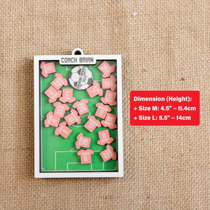 Personalized Soccer Shaker Ornament | Personalized Ornament - Image 2