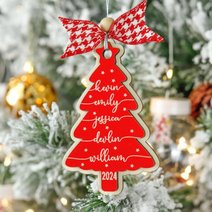 Personalized Grandkids & Pets Name Christmas Ornament | Personalized Ornament - Image 8