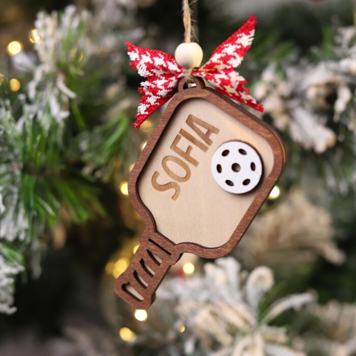 Personalized Pickleball Paddle Christmas Ornament| Personalized Ornament - Image 10