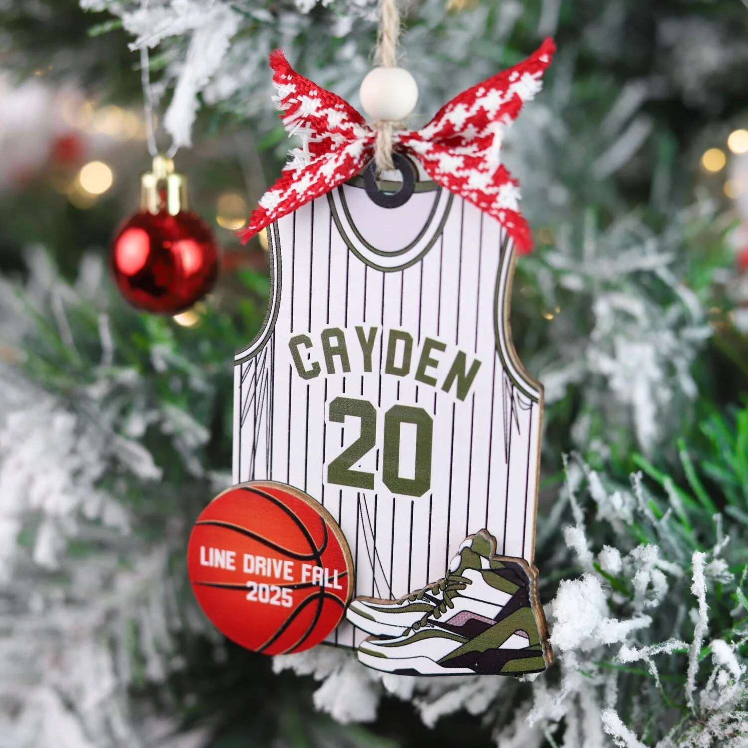 Personalized Basketball Player Christmas Ornament | Personalized Ornament - Image 4