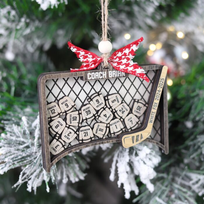 Personalized Ice Hockey Jersey Shaker Ornament | Personalized Ornament - Image 11