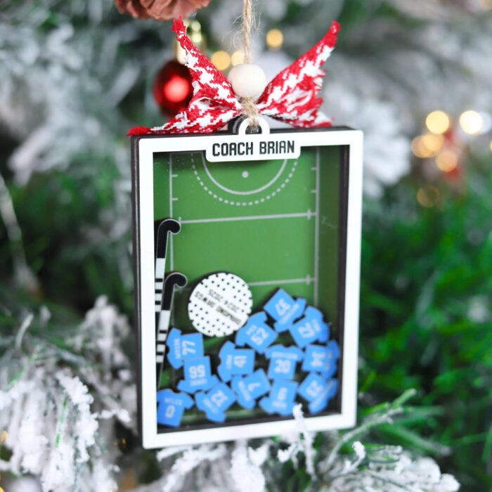 Personalized Field Hockey Christmas Shaker Ornament | Personalized Ornament - Image 5