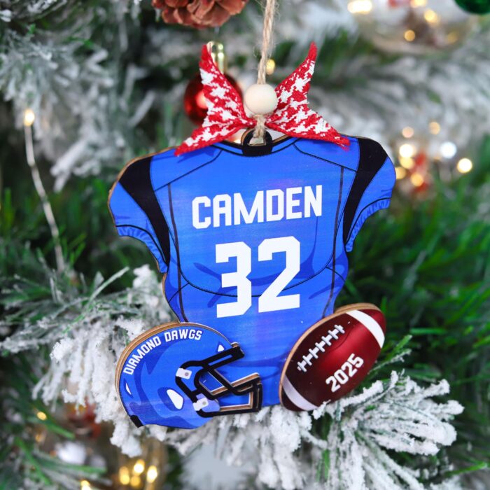 Personalized Football Christmas Ornament | Personalized Ornament - Image 12