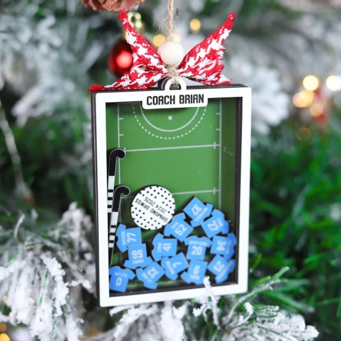 Personalized Field Hockey Christmas Shaker Ornament | Personalized Ornament - Image 10