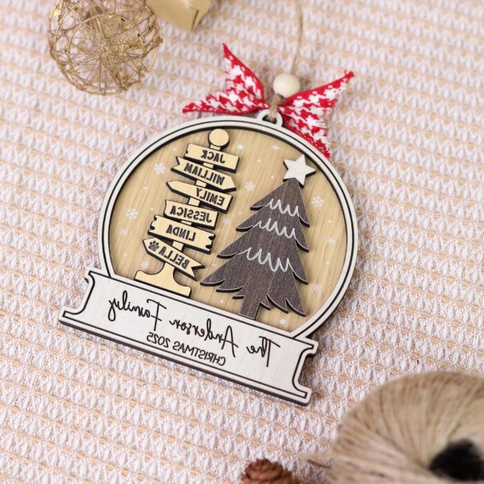 Personalized Family Name Christmas Ornament – Custom Family Name Keepsake | Personalized Ornament - Image 6