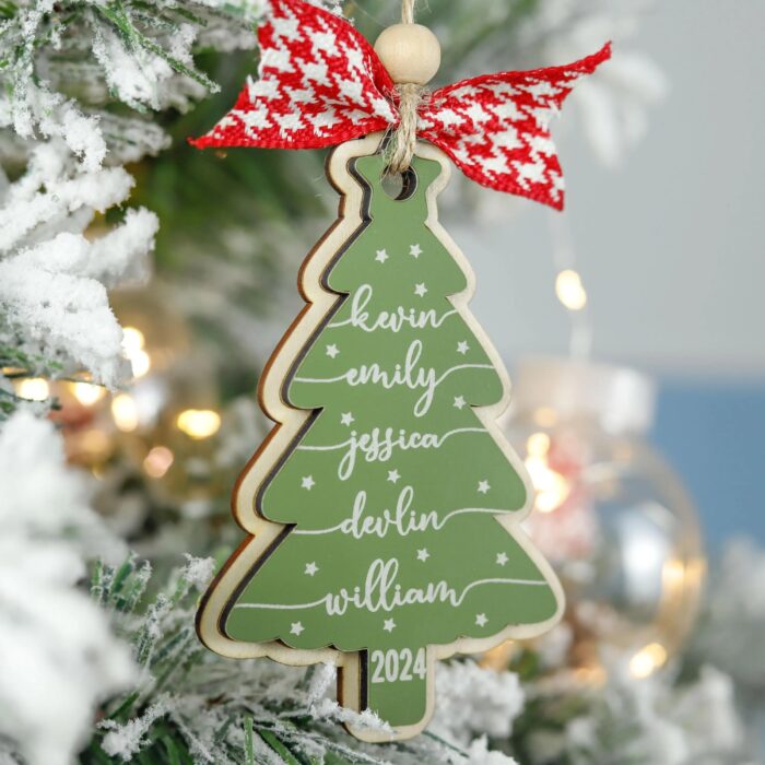 Personalized Grandkids & Pets Name Christmas Ornament | Personalized Ornament - Image 10