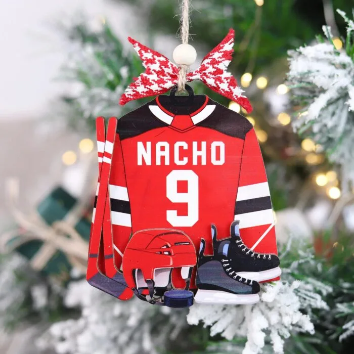 Personalized Ice Hockey Jersey Christmas Ornament | Personalized Ornament