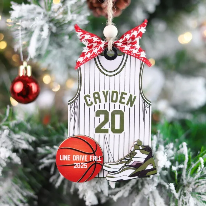 Personalized Basketball Player Christmas Ornament | Personalized Ornament