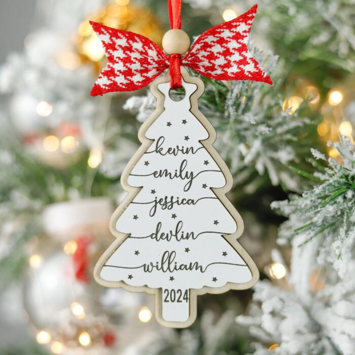 Personalized Grandkids & Pets Name Christmas Ornament | Personalized Ornament - Image 11