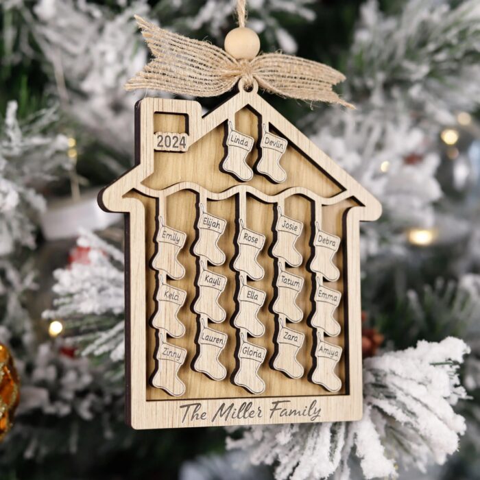 Personalized Stockings Tray Christmas Ornament | Personalized Ornament - Image 7