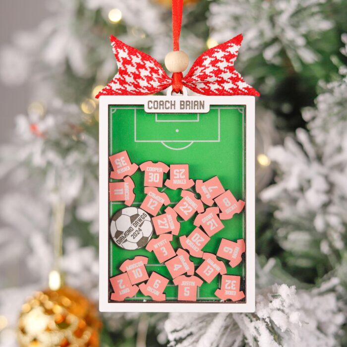 Personalized Soccer Shaker Ornament | Personalized Ornament - Image 10