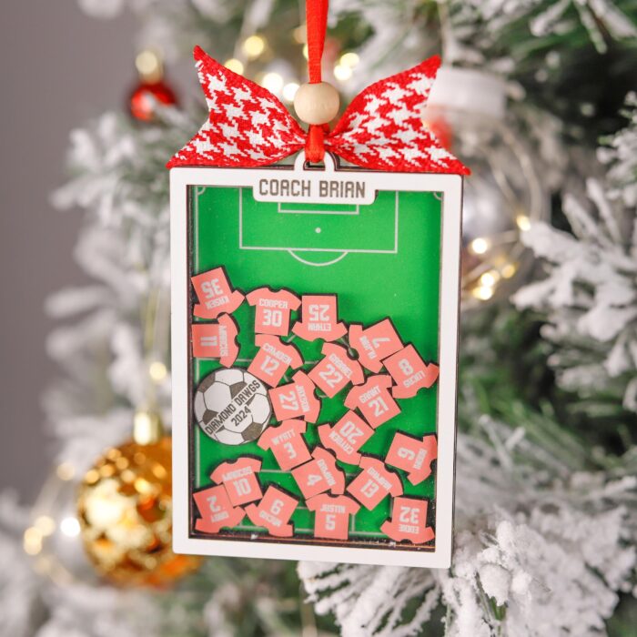Personalized Soccer Shaker Ornament | Personalized Ornament - Image 5