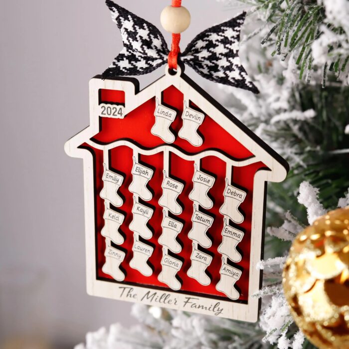 Personalized Stockings Tray Christmas Ornament | Personalized Ornament - Image 10