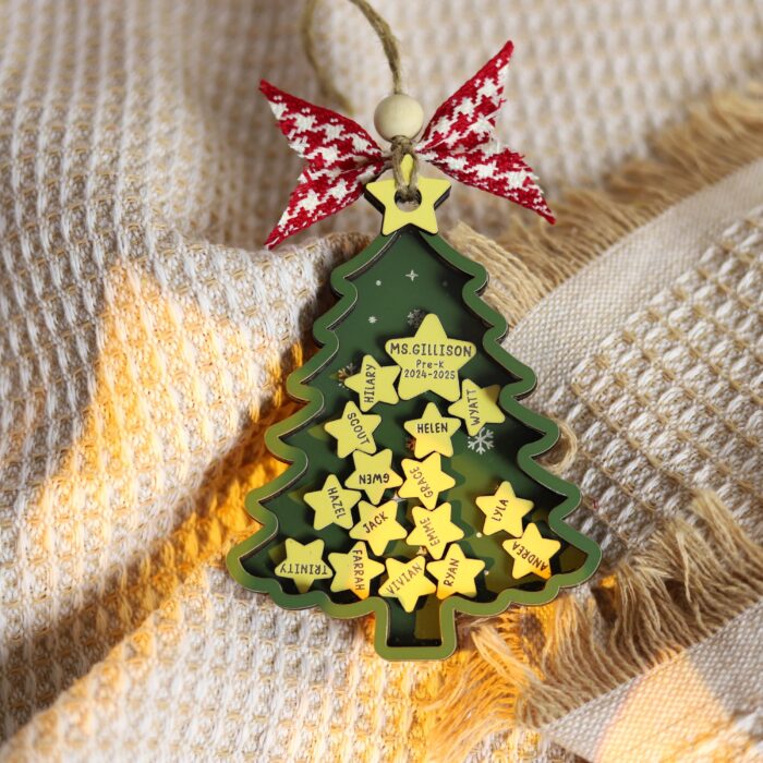 Personalized Christmas Tree Ornament with Names| Personalized Ornament - Image 8
