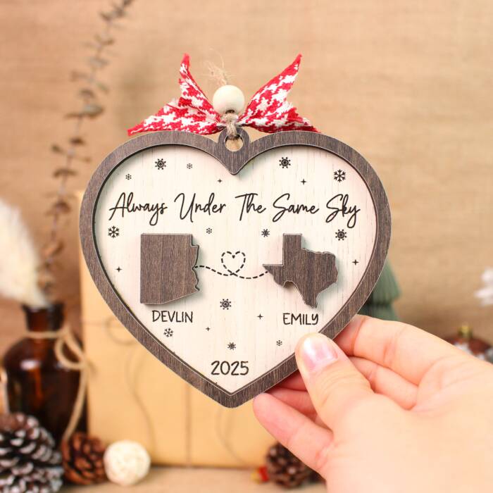 Always Under the Same Sky Ornament 2025 – Personalized Ornament - Image 5