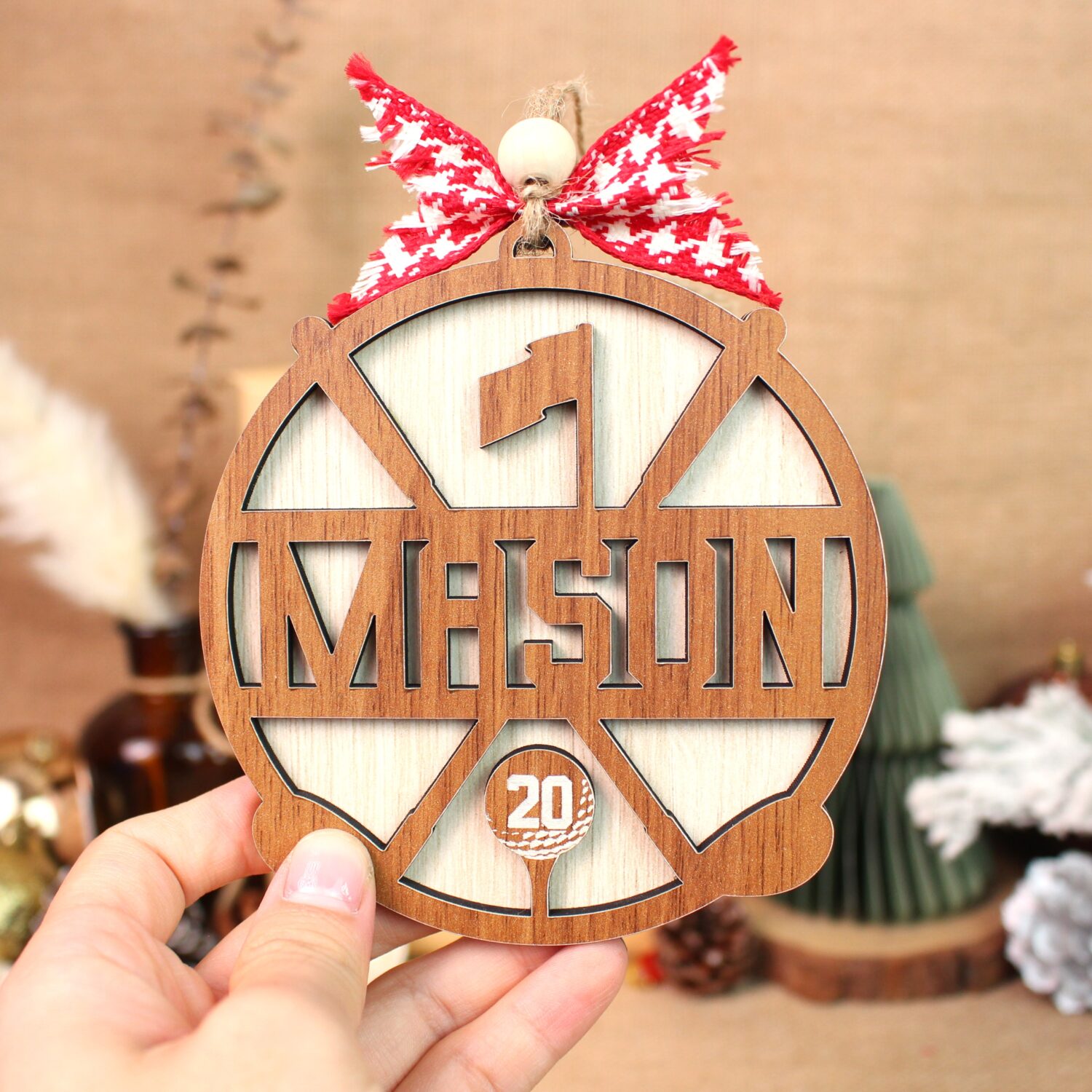 Personalized Golfer Name Ornament – Custom Name & 2025 Keepsake | Personalized Ornament - Image 4