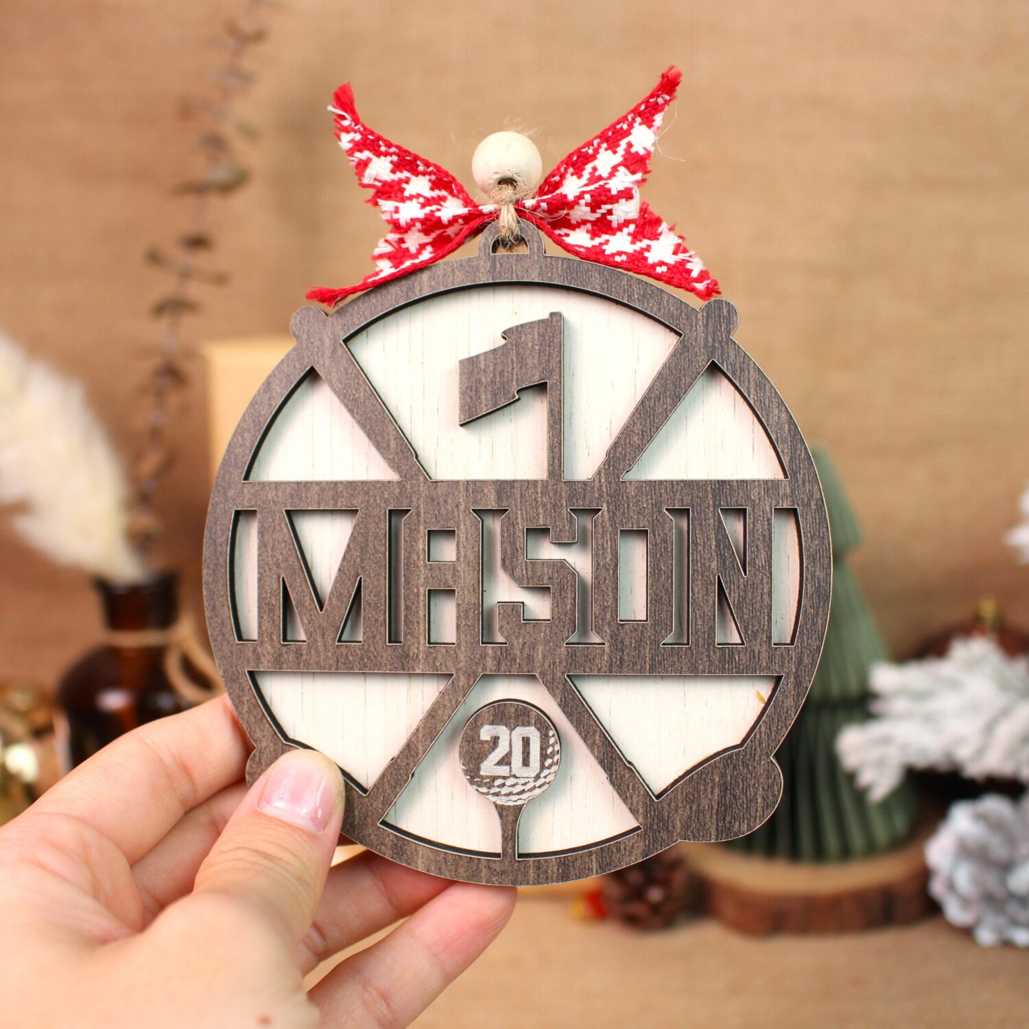 Personalized Golfer Name Ornament – Custom Name & 2025 Keepsake | Personalized Ornament - Image 5