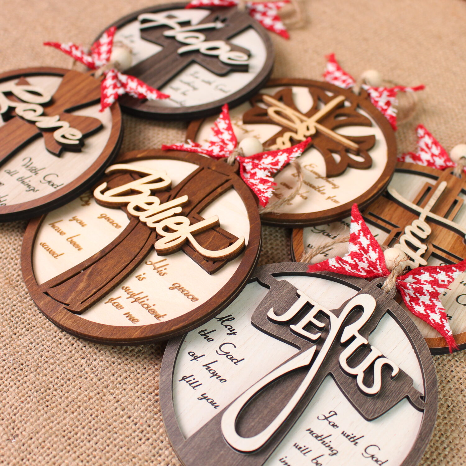 Personalized Nativity Jesus Cross Ornament – Custom Faith & Family Keepsake | Personalized Ornament - Image 7