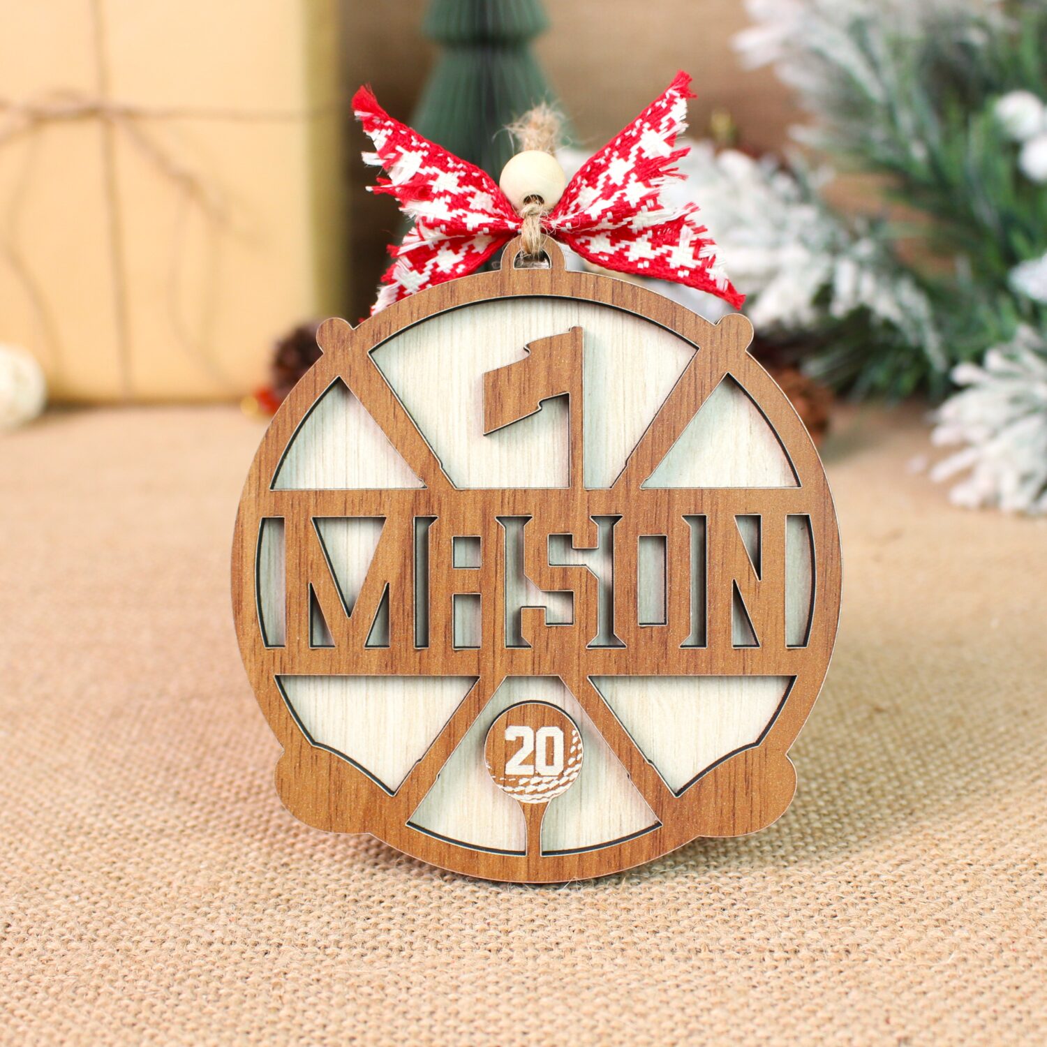 Personalized Golfer Name Ornament – Custom Name & 2025 Keepsake | Personalized Ornament - Image 6